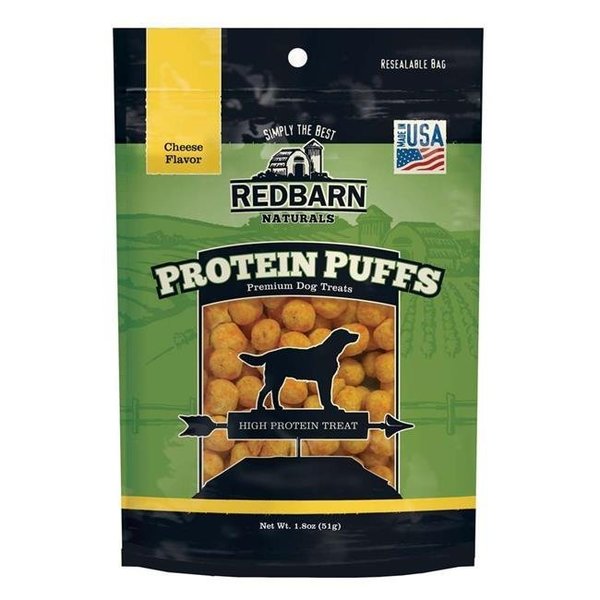 Redbarn Redbarn Pet Products 785184000328 1.8 oz Protein Puffs Dog Treats; Cheese 785184000328